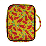 Santa Claus T-Rex Christmas Dino Print Front Pocket Bible Bag