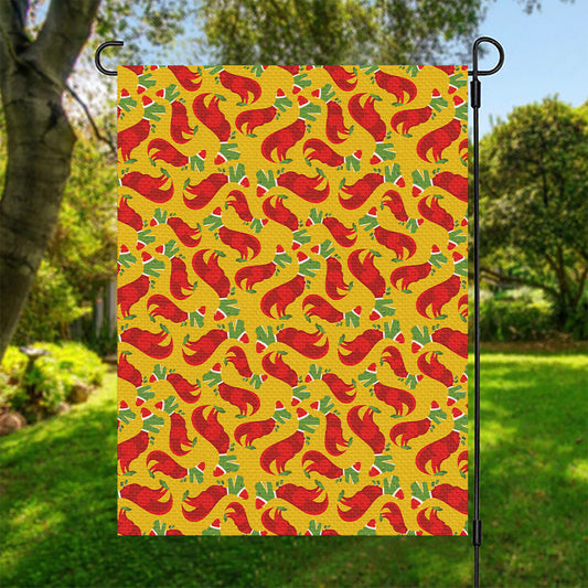 Santa Claus T-Rex Christmas Dino Print Garden Flag