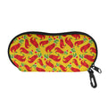 Santa Claus T-Rex Christmas Dino Print Glasses Case