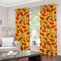 Santa Claus T-Rex Christmas Dino Print Grommet Curtains