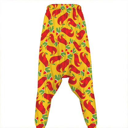 Santa Claus T-Rex Christmas Dino Print Hammer Pants