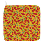 Santa Claus T-Rex Christmas Dino Print Hand Towel