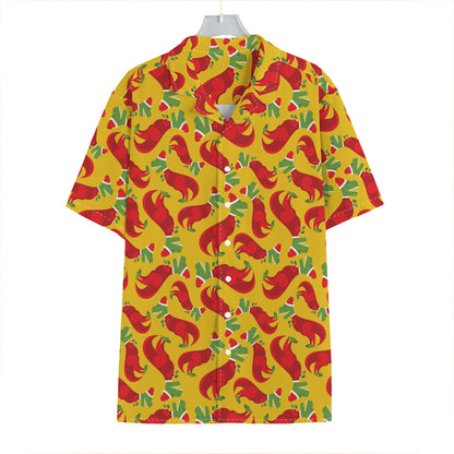Santa Claus T-Rex Christmas Dino Print Hawaiian Shirt
