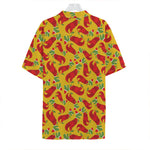 Santa Claus T-Rex Christmas Dino Print Hawaiian Shirt