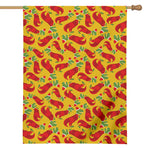 Santa Claus T-Rex Christmas Dino Print House Flag