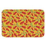 Santa Claus T-Rex Christmas Dino Print Indoor Door Mat