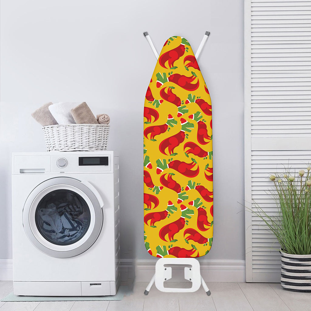 Santa Claus T-Rex Christmas Dino Print Ironing Board Cover