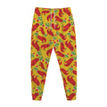 Santa Claus T-Rex Christmas Dino Print Jogger Pants