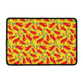 Santa Claus T-Rex Christmas Dino Print Kitchen Mat