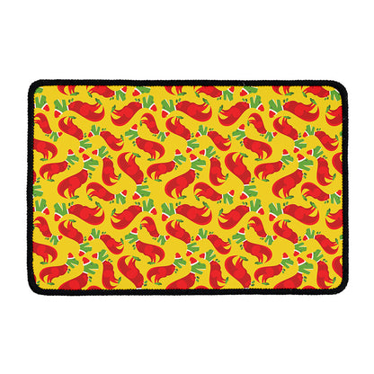 Santa Claus T-Rex Christmas Dino Print Kitchen Mat