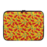 Santa Claus T-Rex Christmas Dino Print Laptop Sleeve