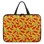 Santa Claus T-Rex Christmas Dino Print Laptop Sleeve With Handle