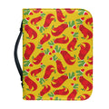 Santa Claus T-Rex Christmas Dino Print Leather Bible Cover