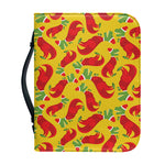 Santa Claus T-Rex Christmas Dino Print Leather Bible Cover