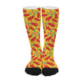 Santa Claus T-Rex Christmas Dino Print Long Socks