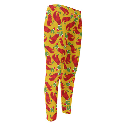 Santa Claus T-Rex Christmas Dino Print Men's Compression Pants