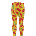 Santa Claus T-Rex Christmas Dino Print Men's Leggings