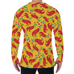 Santa Claus T-Rex Christmas Dino Print Men's Long Sleeve T-Shirt