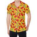 Santa Claus T-Rex Christmas Dino Print Men's Shirt