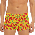 Santa Claus T-Rex Christmas Dino Print Men's Short Boxer Briefs