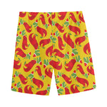 Santa Claus T-Rex Christmas Dino Print Men's Sports Shorts