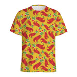 Santa Claus T-Rex Christmas Dino Print Men's Sports T-Shirt