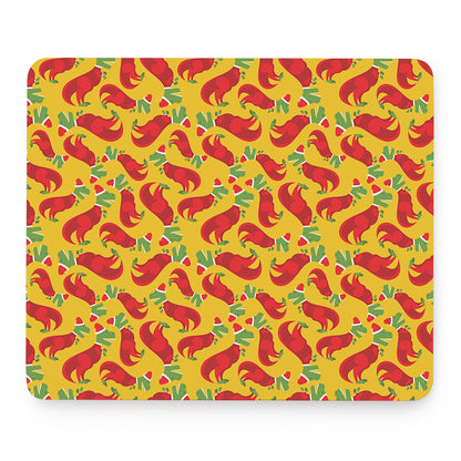 Santa Claus T-Rex Christmas Dino Print Mouse Pad