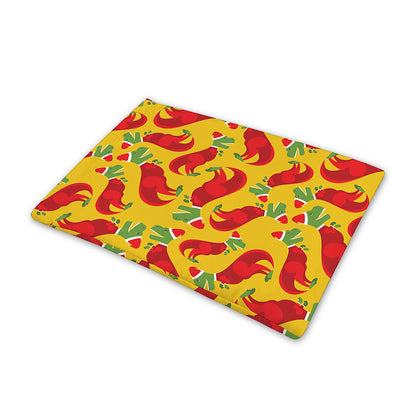 Santa Claus T-Rex Christmas Dino Print Pet Cooling Mat Cover