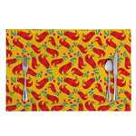 Santa Claus T-Rex Christmas Dino Print Placemat