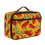 Santa Claus T-Rex Christmas Dino Print Portable Lunch Bag
