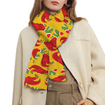 Santa Claus T-Rex Christmas Dino Print Scarf