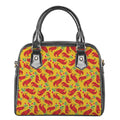 Santa Claus T-Rex Christmas Dino Print Shoulder Handbag