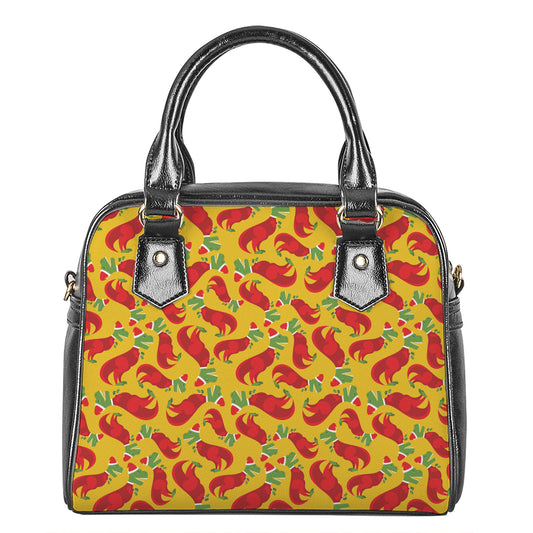 Santa Claus T-Rex Christmas Dino Print Shoulder Handbag