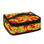 Santa Claus T-Rex Christmas Dino Print Small Lunch Bag