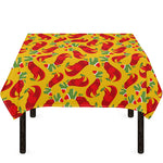 Santa Claus T-Rex Christmas Dino Print Tablecloth