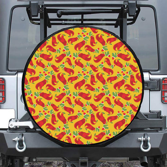 Santa Claus T-Rex Christmas Dino Print Tire Cover