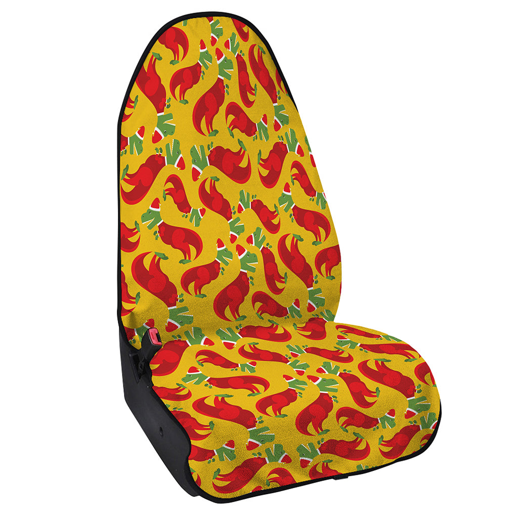 Santa Claus T-Rex Christmas Dino Print Waterproof Car Seat Cover