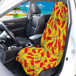 Santa Claus T-Rex Christmas Dino Print Waterproof Car Seat Cover