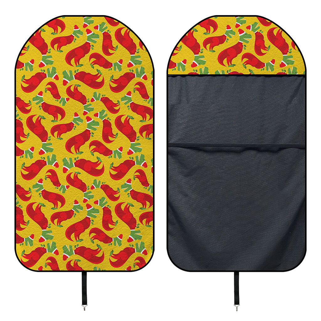 Santa Claus T-Rex Christmas Dino Print Waterproof Car Seat Cover