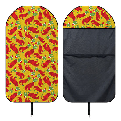 Santa Claus T-Rex Christmas Dino Print Waterproof Car Seat Cover