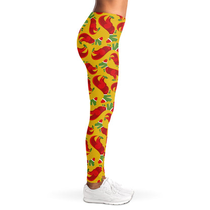 Santa Claus T-Rex Christmas Dino Print Women's Leggings