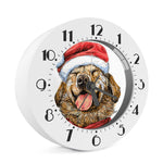 Santa Labrador Retriever Print Alarm Clock