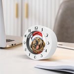Santa Labrador Retriever Print Alarm Clock