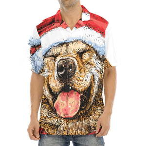 Santa Labrador Retriever Print Aloha Shirt