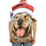 Santa Labrador Retriever Print Aloha Shirt