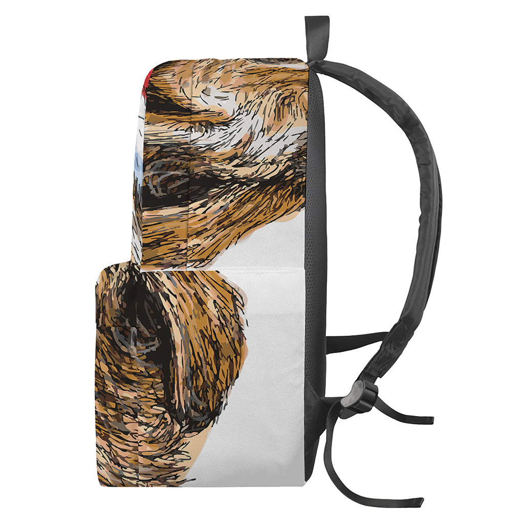 Santa Labrador Retriever Print Backpack