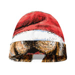 Santa Labrador Retriever Print Beanie