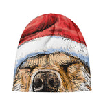 Santa Labrador Retriever Print Beanie