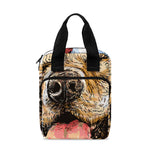 Santa Labrador Retriever Print Bible Tote Bag