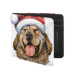 Santa Labrador Retriever Print Bifold Wallet
